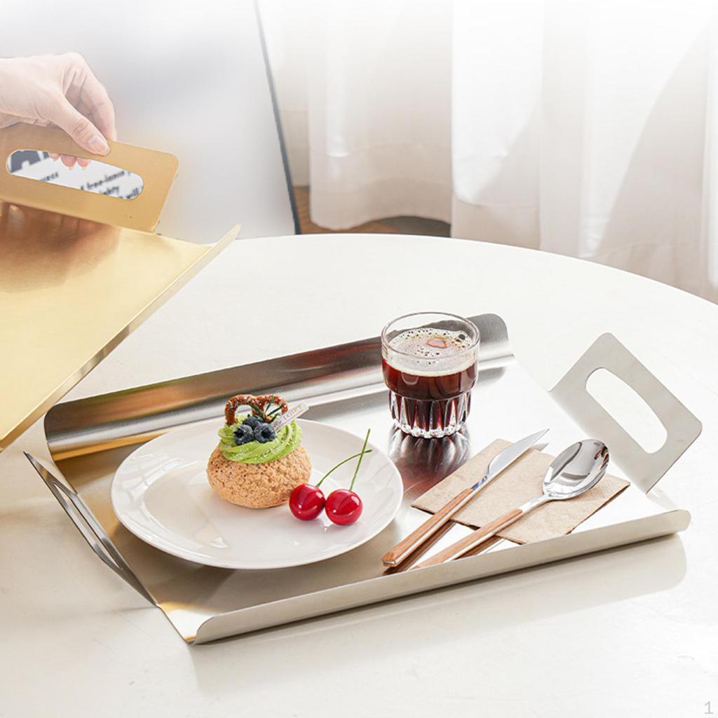Rectangular Tray for Snacks And Fruits with Handle Kitchen Party Use