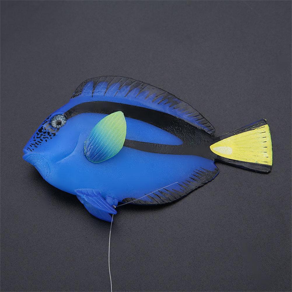Silicone Luminous  Simulation  Fish Colorful Realistic Artificial Fake Fish Aquarium Landscaping Decoration Home Office Ornaments