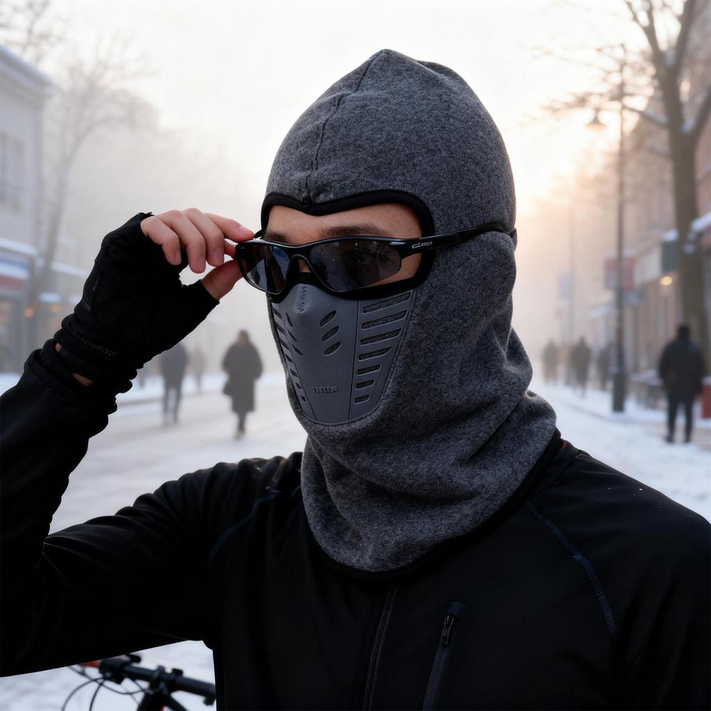 Winter Face Cover Warm Breathable Elastic Cold Weather Protector Scarf Winter Ski Face Cover Headwear For Fishing Cycling