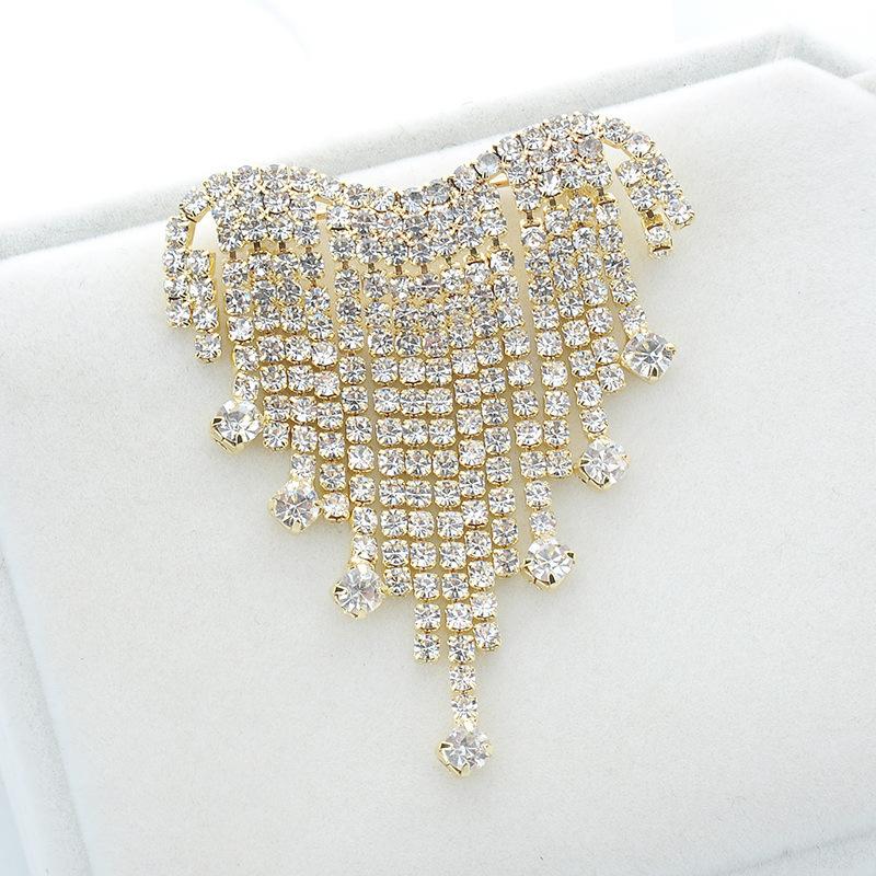 

Интернет-знаменитость, вспышка, бриллиантовая бахрома, брошь, модный персонализированный корсаж, женская антибликовая булавка, креативные универсальные аксессуары