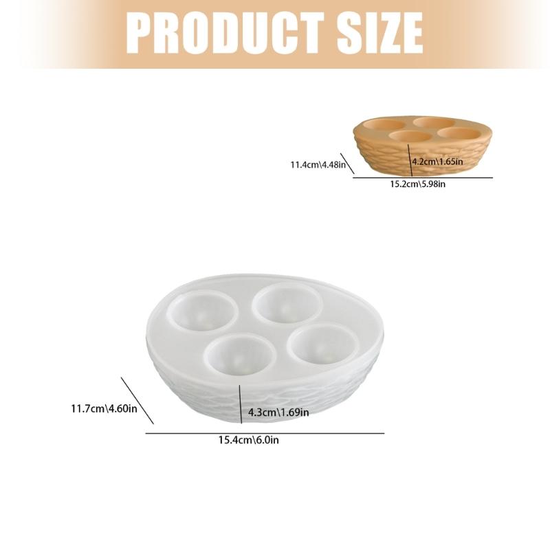 Multifunctional Silicone Eggs Holder Mold Nonstick Design Eggs Tray Moulds Suitable for Baking Crafts and Storage