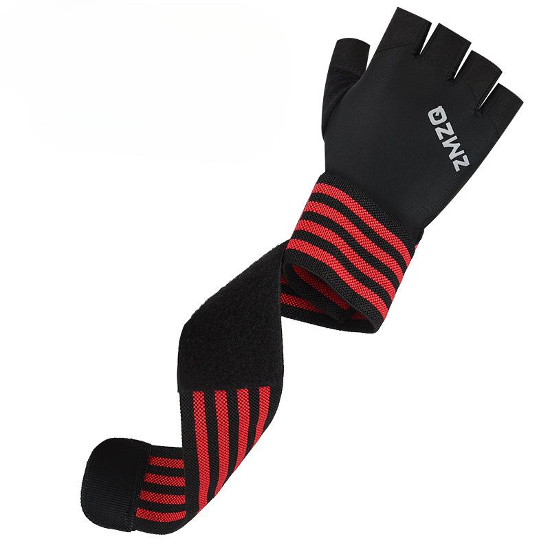 Men and Women's Fitness Gloves Thin Training Half Finger Sports Anti Slip Wear Resistant Anti Cocking Dumbbell Equipment Horizontal Bar Pull Up
