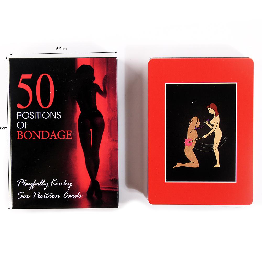 50/sets of Sex Games Couples Adult Erotic Toys Sex Pose Cards Erotic Romantic Gambling Entertainment Sexy Pose Gadgets