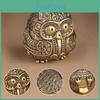 Vintage Owl Owl Figurine Mini Incense Burner With Lid Collectible Owl Ornament For Home Living Room Office Desk Bookshelf Decor