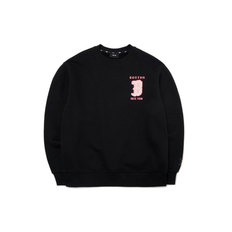 MLB Sweatshirts Unisex Black Crew Neck Moderate Regular 3AMTX0214-43BKS S