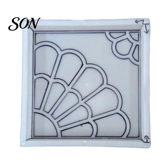 Cement Casting for Backyard Garden Stepping Stone Mold, Reusable Concrete Pathway Paver Walkway Design Tool DIY Pavement Mould Patio Decor