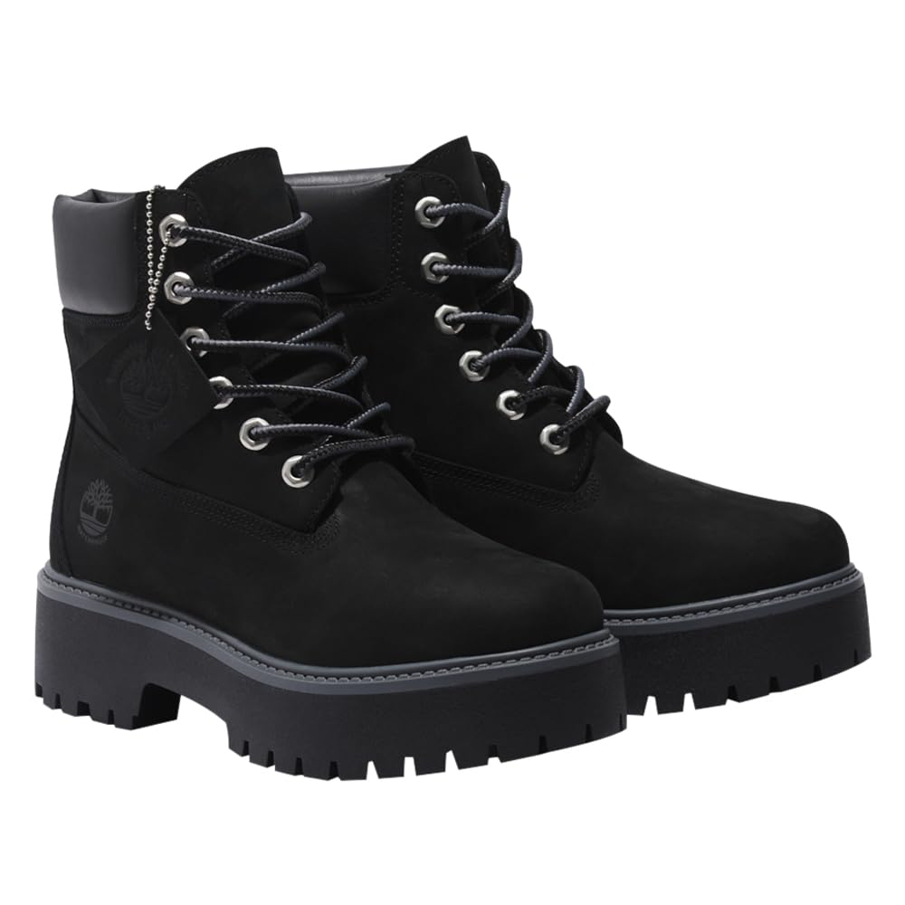 Timberland Stone Street Waterproof Jet Size Size 6-inch Boots, Women's, Black, 8.0 (TB1A5RH50151), 25.0cm (TB1A5RH50151)