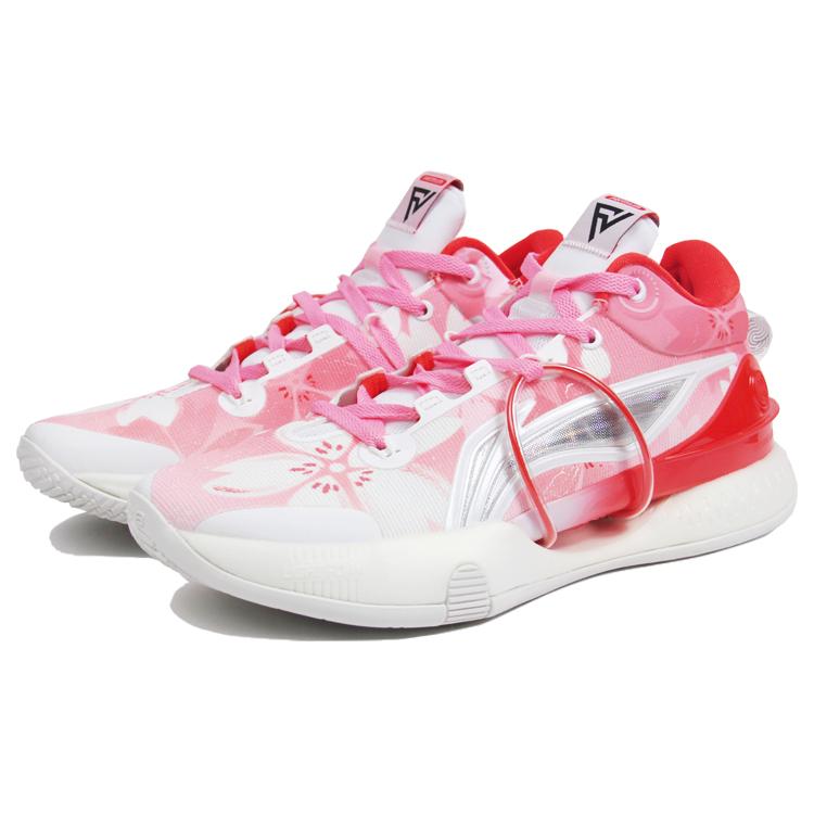 Li Ning Speed 8 Premium Cushioning Slip Resistant Abrasion Resistant Low top Basketball Shoes Men's Pink ABAR071-1(TeamJ-)