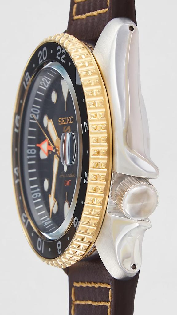 SEIKO 5 Sports SKX GMT Automatic Black Dial Watch SSK036 Men's