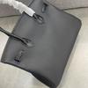 2026 Neue Fubao Leder TOGO Leder mit Mattem Krokodilmuster Echtes Leder Damen Tasche 25/30cm Silberne Schnalle Platin Damen Tasche