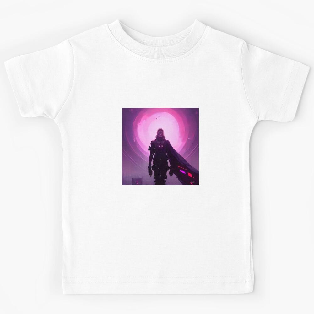 FUTURE CITY DRAWING #006 (FRAMED) Kids T-Shirt 150