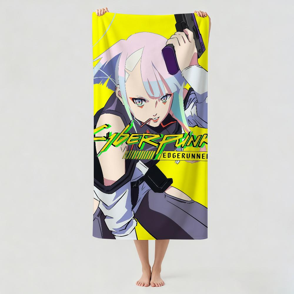 Fashion print C-CyberpunkS Towel Drying Bath Towel Applicable To Light Swimming Camping Yoga Beach Out