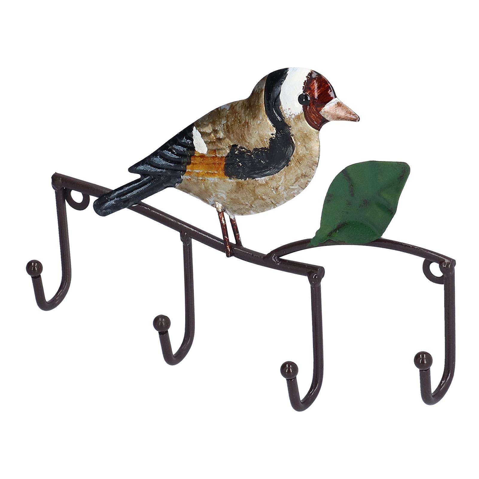 

Крючок для ключей Железная птица Настенный крючок Вешалка для ключей Настенная вешалка для одежды Держатель для одежды для спальни гостиной