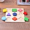 Wooden Shape Sorter Puzzle Board Educational Toys for Toddlers, Early Learning Geometric Sorting Board for Kids Age 1-3 Years