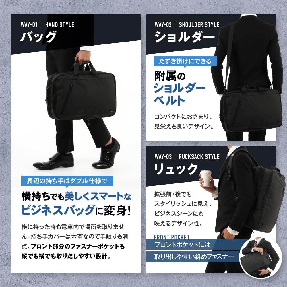 Business Business Backpack Business Bag Bag Backpack Large Capacity Water Repellent Waterproof Expandable Laptop PC Commuting Business Trip Travel