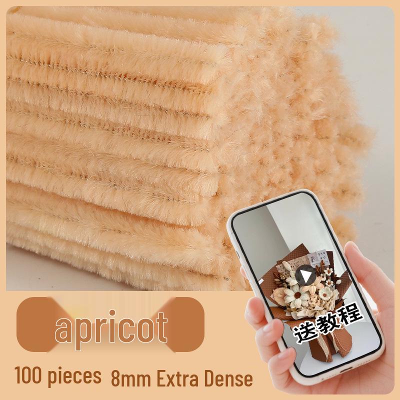 Colorful Chenille Sticks: Craft Pipe Cleaners for Kids' Velvet Flower Bouquets