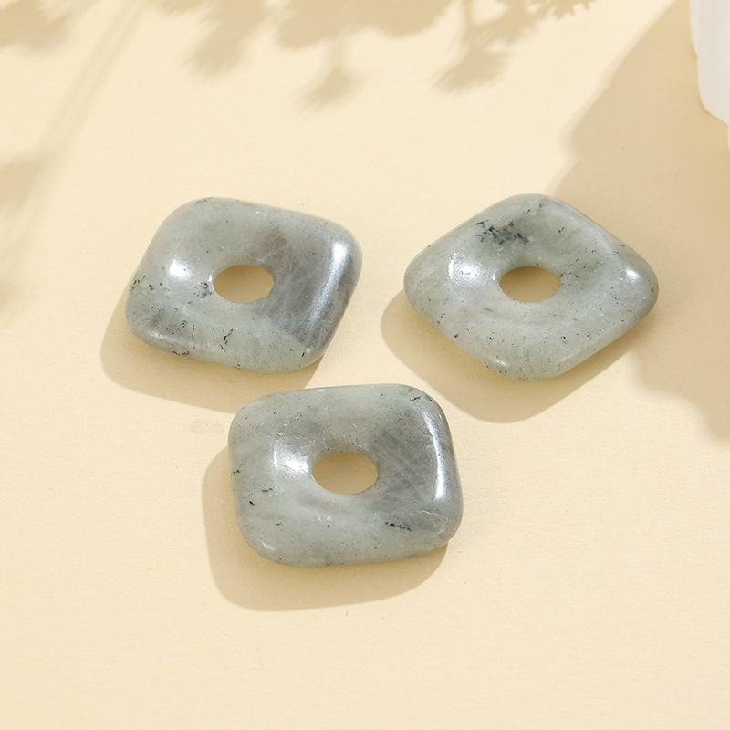 30mm Naturstein Kristall Achat Pi Xiu Quadrat DIY Schmuckzubehör