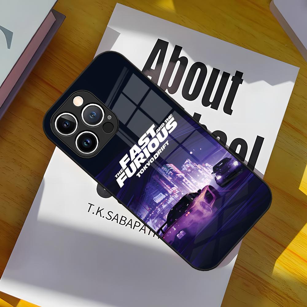F-Fast And Furiou Phone Case Glass Cover For IPhone 17 15 Pro Max 14 Pro 16 12 11 13 Mini X XR XS 8 7 Plus SE