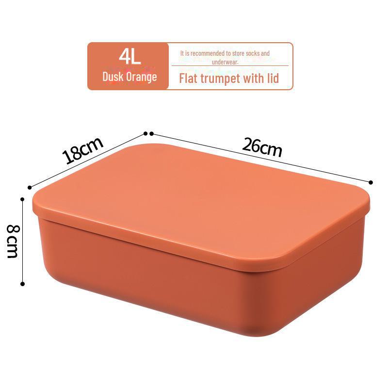 Large Plastic Storage Box for Clothing and Sundries - Ideal for Dorm or Home