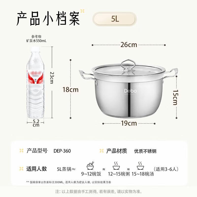 

Debo Belleburg Stainless Steel Steamer & Soup Pot