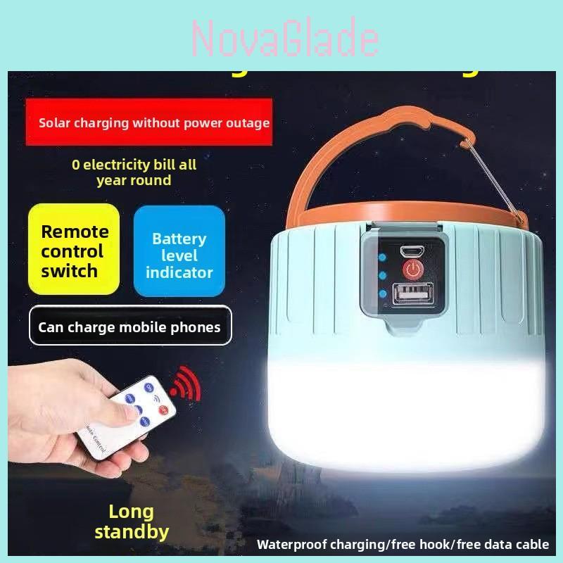 Camping Lantern With Led Solar Power Emergency Light For Outdoor Adventures