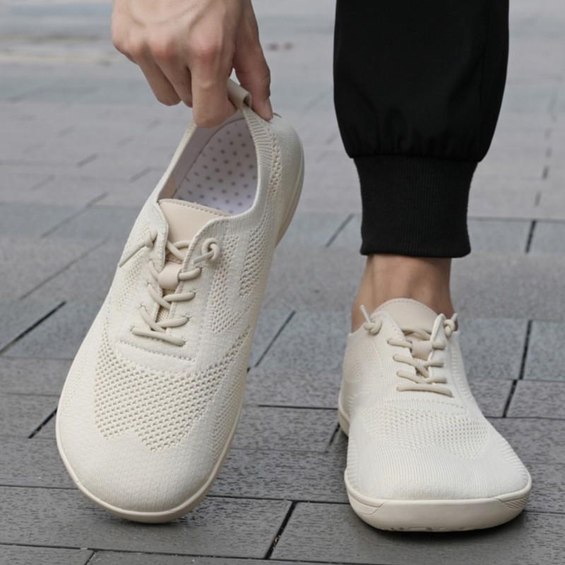 Women Wide Head Outdoor Barefoot Casual Toe Box Shoes Men Breathable Zero Drop Couples Sports Shoes Soft Slip On Walking Sneaker