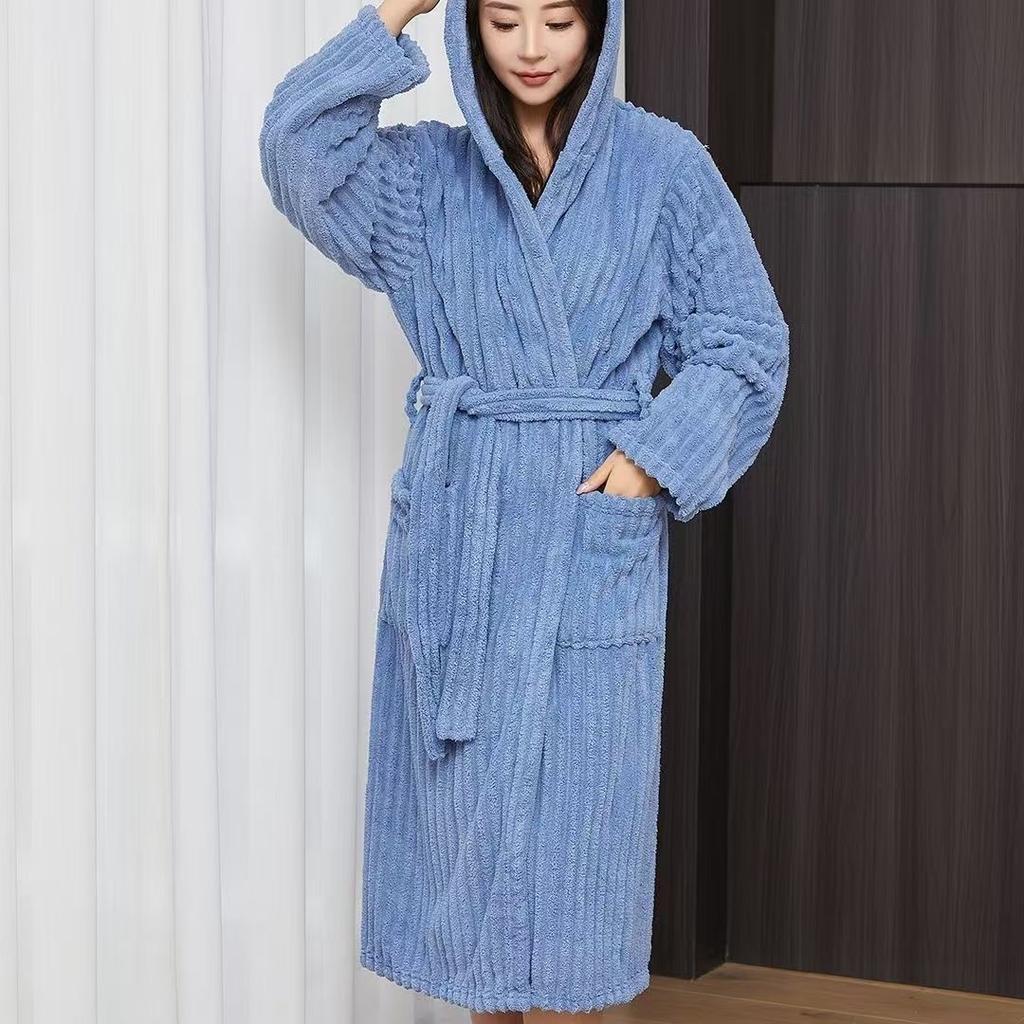 Bathrobe Large Velvet Bathrobe Towels Coral Velvet Bath Towels Lady Men Wearable Fast Drying Beach Spa Bathrobes Bath Skirt