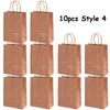 5/10pcs Valentine's Day Kraft Paper Bag Party Small Gift Packaging Bag 15x8x21cm LOVE Heart Style Gift Bag Party Favor Supplies