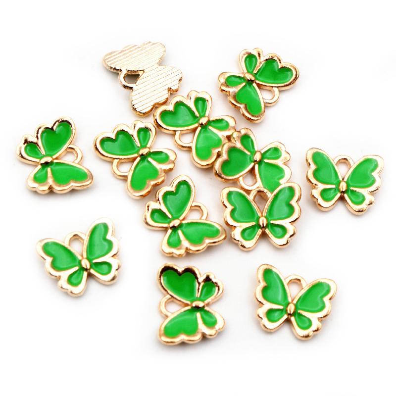 20pcs Small Enamel Butterfly Charms Pendant 10x13mm Alloy DIY Jewelry Making Accessories Findings for Necklace Bracelet Earrings