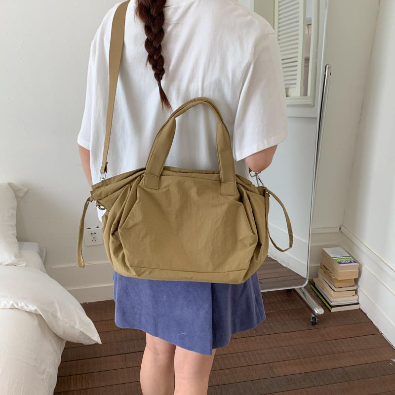 Torebka na ramię Damska torebka crossbody ze ściągaczem Jednokolorowa torba tote