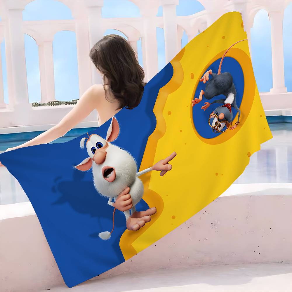 Asciugamano da Spiaggia B-Booba a Cartoni Animati Asciugamani da Bagno Colorati per Ragazza Microfibra Asciugatura Rapida Personalizzato Senza Sabbia Spiaggia Yoga Spa Palestra Piscina