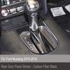 Carbon Fiber Interior Gear Shift Decor Panel Trim Fit For Ford Mustang 2015-