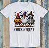 Chick or Treat Halloween Chicken Meme Parody Funny Gift Tee T Shirt M1751