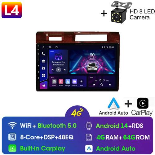 9" For Toyota Pickup Land Cruiser LC 70 79 Series 2007-2020 Android 14 Autoradio Wireless Carplay Multimedia Player Radio DVD