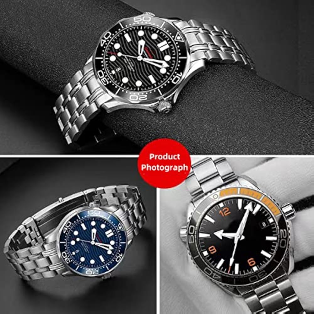[Nywing] Watch Strap Omega Belt 20mm 22mm Seamaster Watch Band Omega Belt Metal Strap Stainless S...