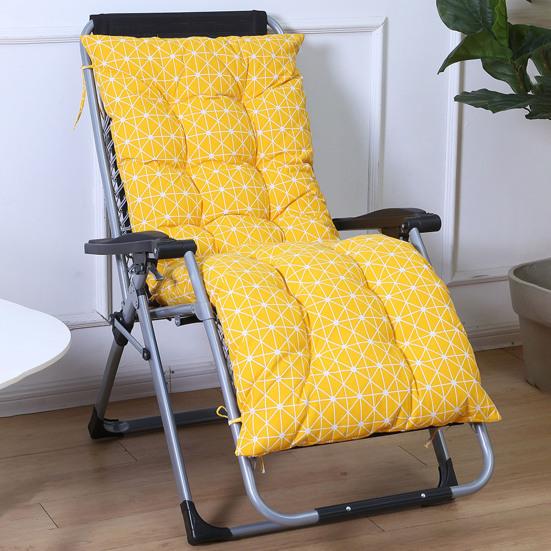 Recliner Cushion Cotton Linen Chair Pad with Straps Soft Padded Chair Cushion for Folding Recliners Rocking Chairs Home Office Use