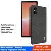 IMAK Ruiyi Series for Sony Xperia 5 V Case Cloth Texture Shell Shockproof PU Leather+PC Cell Phone Cover