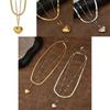 Stylish Ins Trend Heart Shaped Titanium Steel Necklace For Women Perfect For Layering