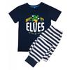 Boys Raised By An Elf Stripe Short-Sleeved Long Pyjama Set