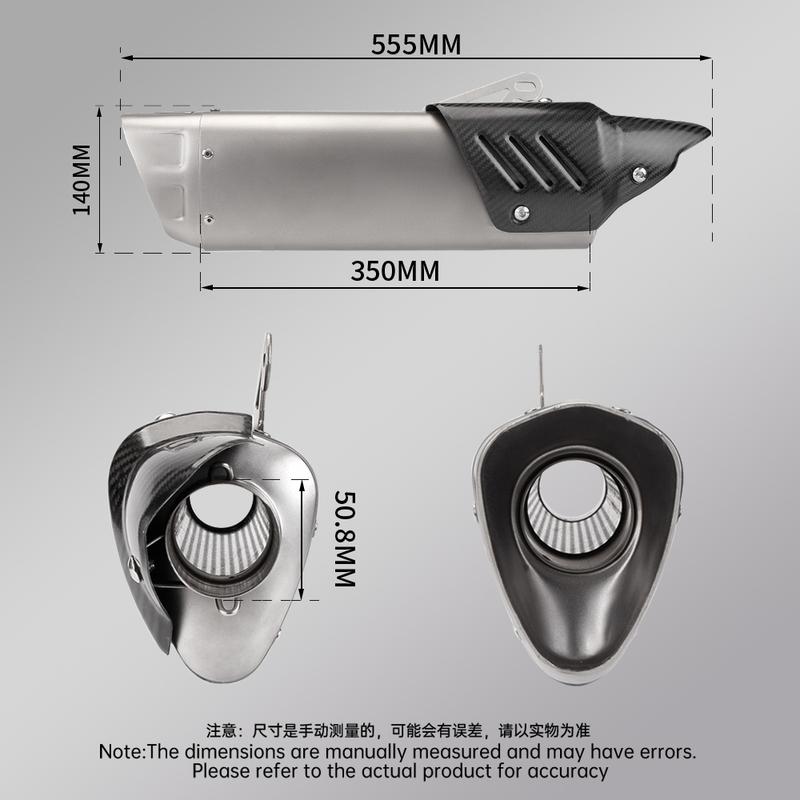 Slip On For C400GT C400GX 2020 Full System Motorcycle Exhaust Escape Moto Tube Middle Link Pipe With 51MM Muffler