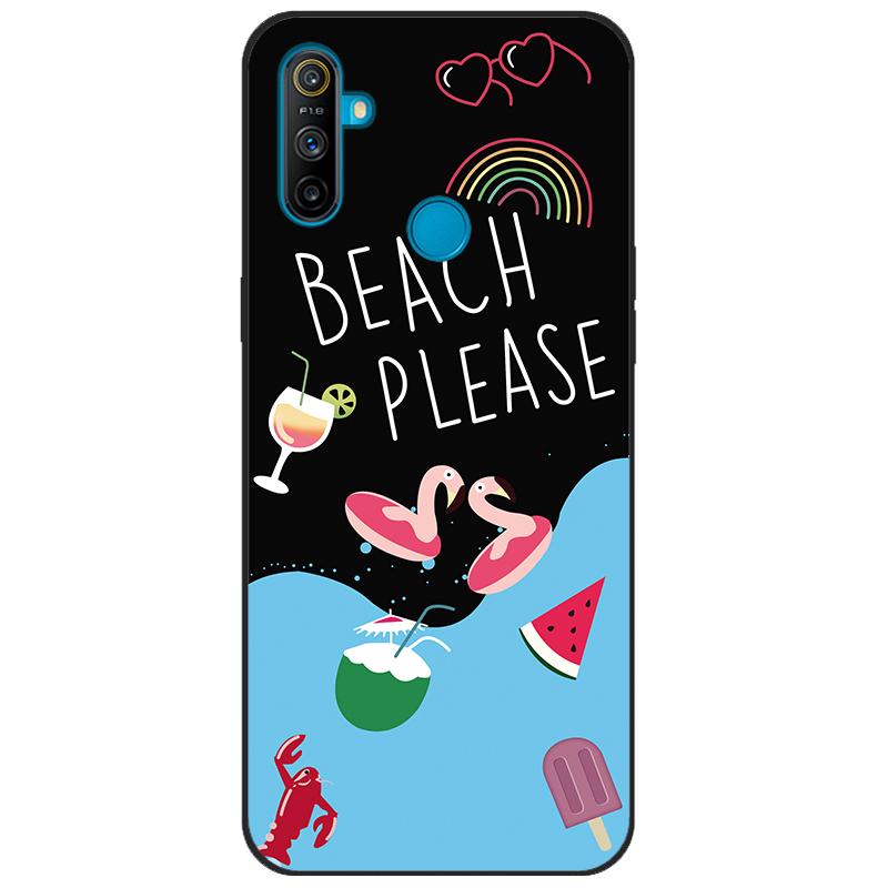 For Realme C3 Case Cover Soft Silicone TPU Patterned Back Cover For OPPO Realme C3 RMX2020 C 3 RealmeC3 Cartoon Phone Case Funda