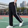 Herren-Baumwoll-Sporthose, vier Jahreszeiten, locker, große Größe, gerade laufend, mikroelastische Jogginghose, atmungsaktive Herrenhose