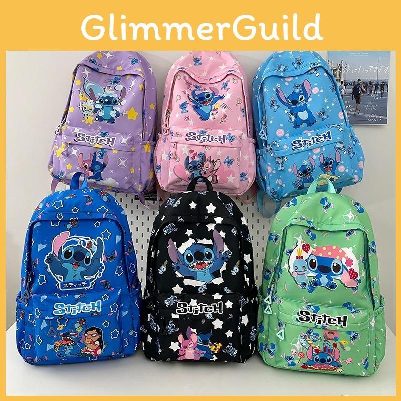 Cartoon Stitch Pattern Kids Backpack With Lightweight Nylon For School Education