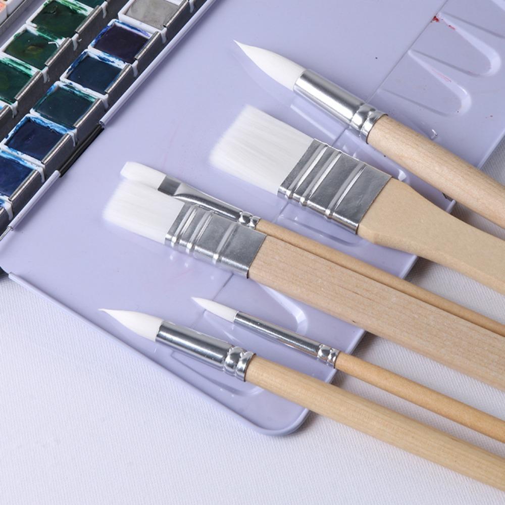 Art Paint Watercolor Gouache Oil Brush Set Professional Nylon Hair Brushes  Artist
