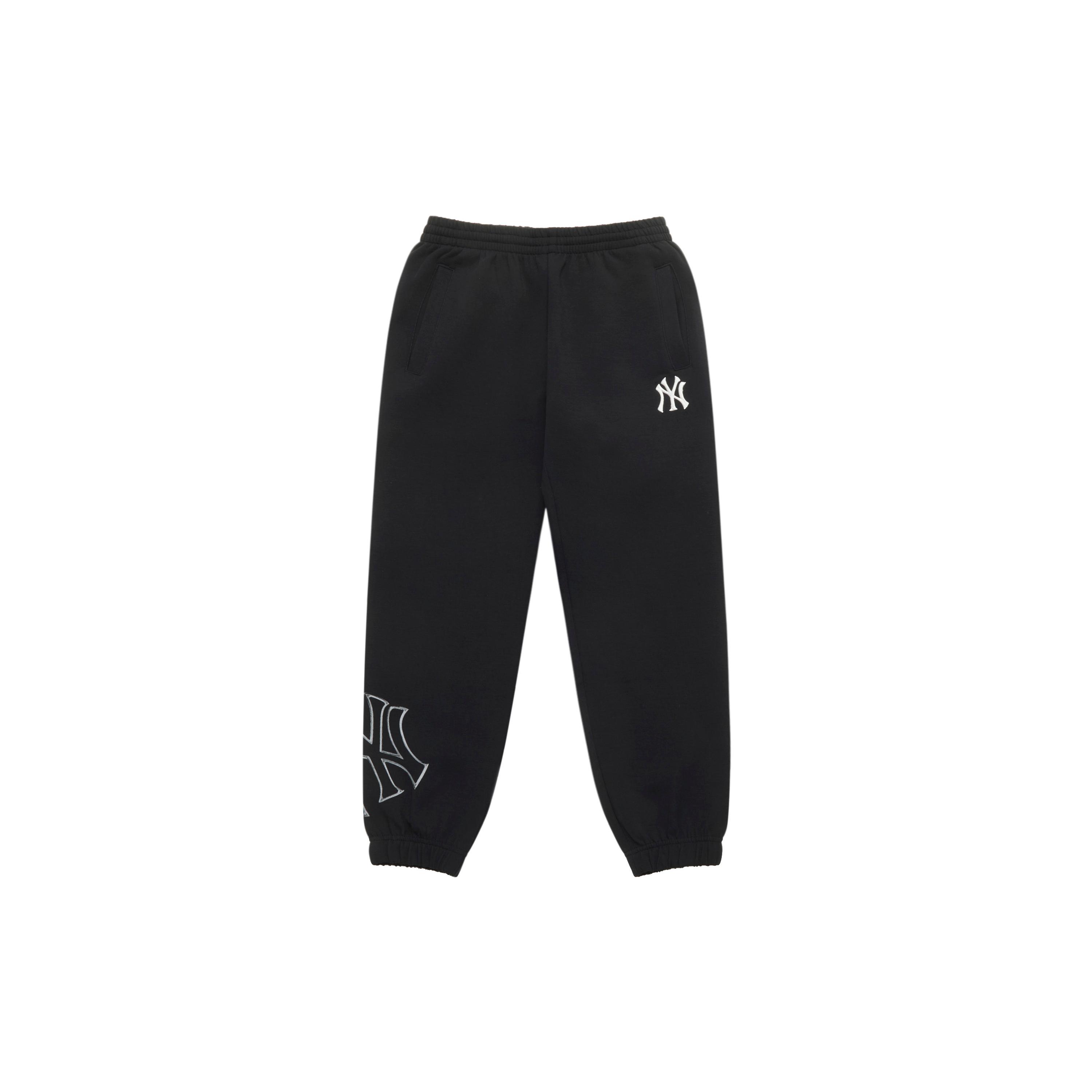 MLB New York Yankees Basic Collection 25FW Knitted Sweatpants Unisex Standard 7APTB1154-50BKS