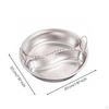 Rice Cooker Steam Tray Wire Handles Divided Multi Compartment Perforated Steaming Basket