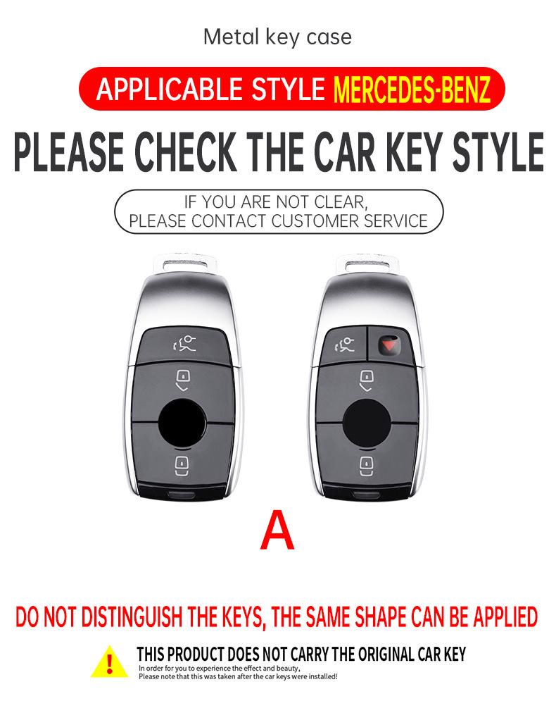 Key Cover for Mercedes-Benz: E300L, GLC260L, A200L, GLB, GLE350, C-Class, Maybach S