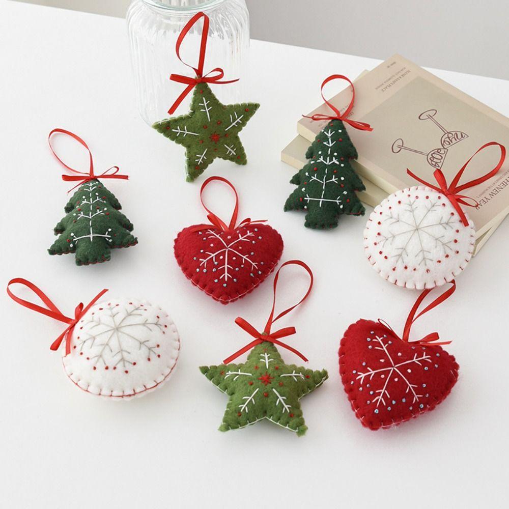 Handmade Felt Ornaments Wool Felt Christmas Tree Decorations Christmas Tree Decor