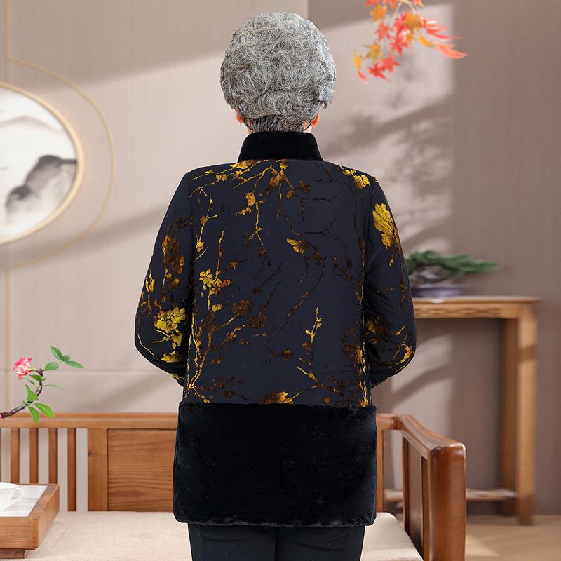 2025 New Winter Coat for Middle-Aged and Elderly Women - Thick Velvet, Stylish Warm Top for Mom or Grandma