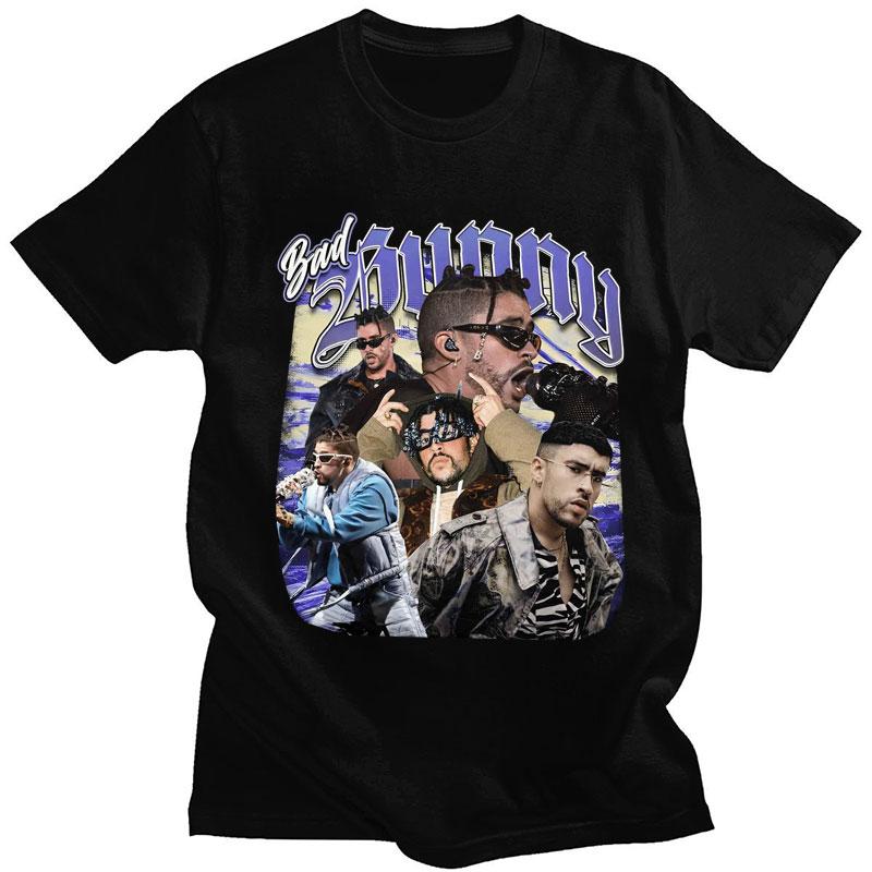 

UN VERANO SIN TI Bad Bunny Print T Shirt Men Women Fashion Tshirts Cotton Oversized Hip Hop High Quality Cotton Streetwear Male 4XL